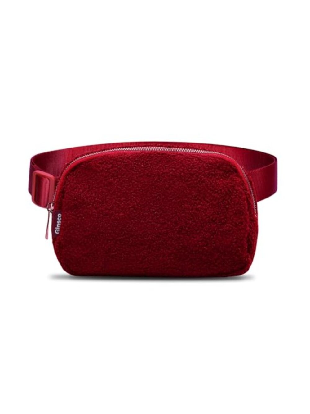 Sherpa Fleece Belt Bag Crossbody Fanny Pack Adjustable Strap Nylon Waist Pouch